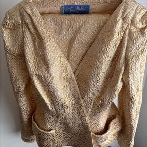 Thierry Mugler Vintage 2-piece suit Gold Rare